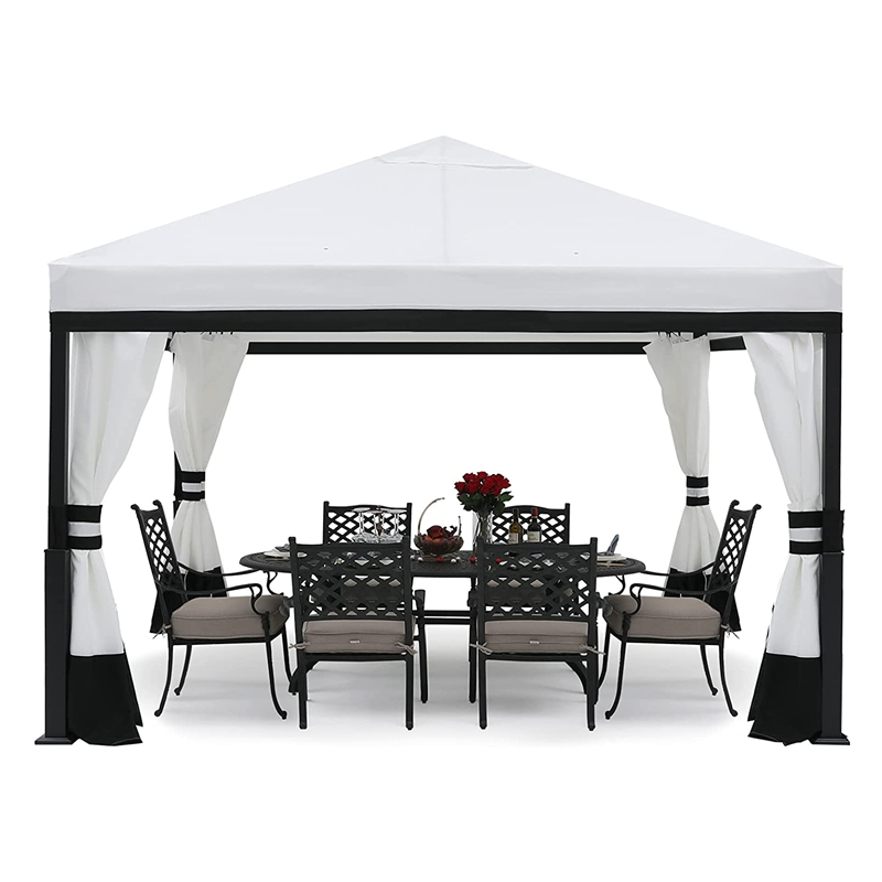Gartenpavillon mit einziehbarem Dach
