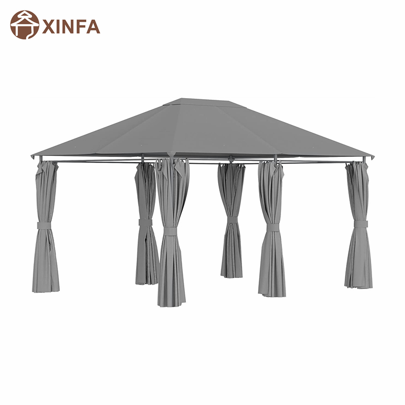 10 \\\\ \'x 13 \\\\\' Outdoor -Terrasse Pavillon -Baldachin -Tierheim mit 6 abnehmbaren Seitenwänden, grau